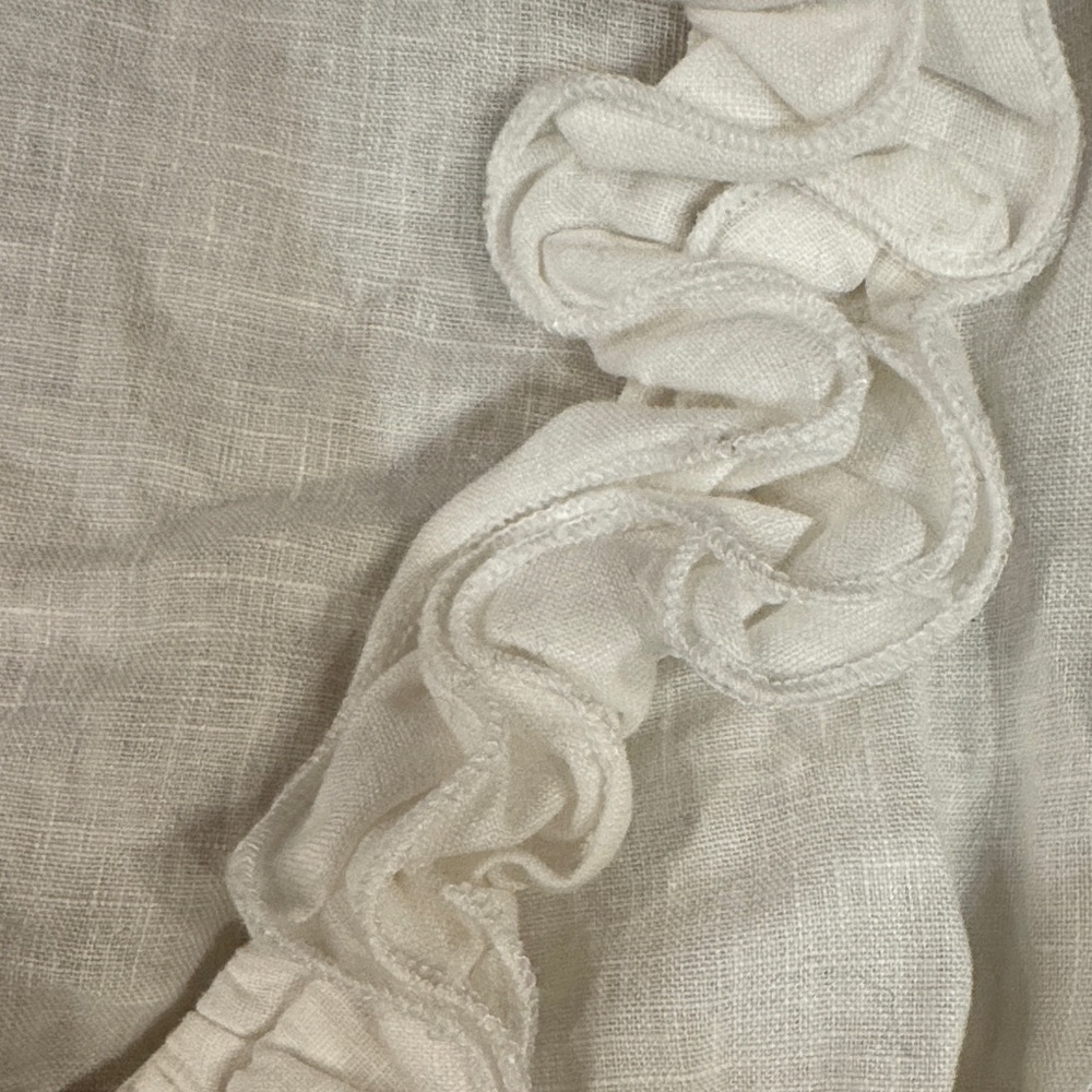 Moschino White Ruffled Blouse - Picture 3 of 10
